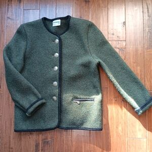 Stapf Vintage Green Wool Austrian Coat